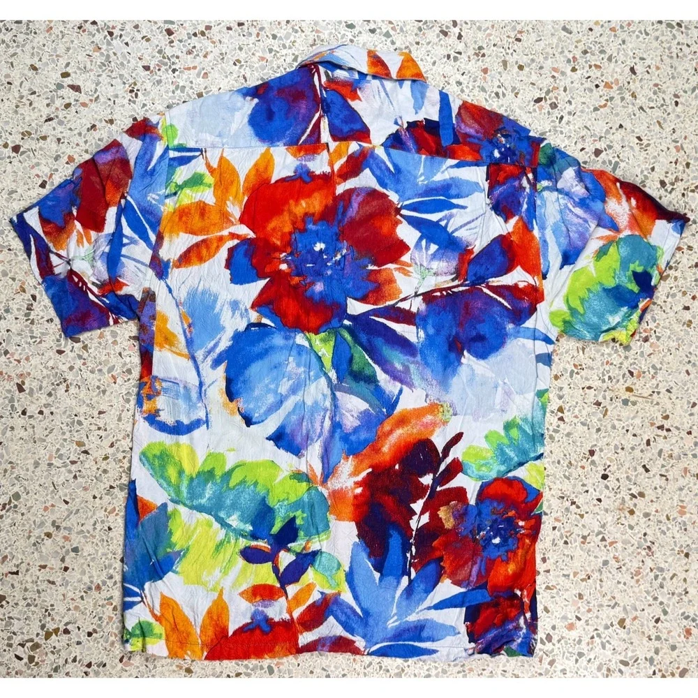 Jams World Honolulu Vintage Short Sleeve Button Up Hawaiian Shirt‎ Size XS